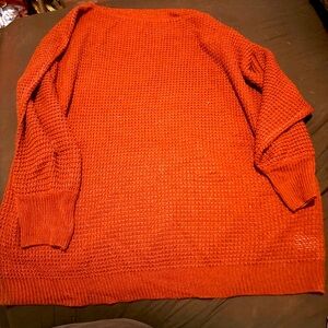 Waffle knit sweaterer